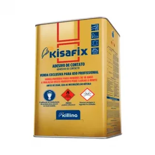 Cola de Contato Extra Kisafix Lata 14 kg Adesivo de contato à base de Policloropreno