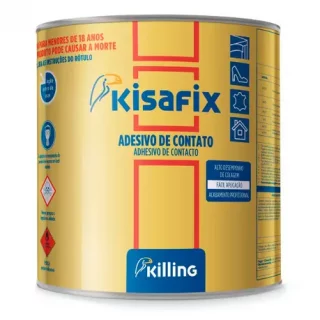 Cola de Contato Extra Kisafix Galão 750g Adesivo de contato à base de Policloropreno